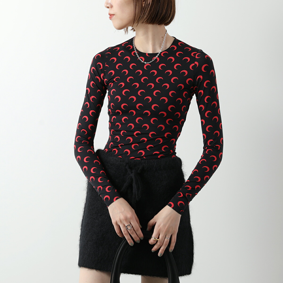 楽天市場】Marine Serre マリーン セル ロンT カットソー Moon Printed