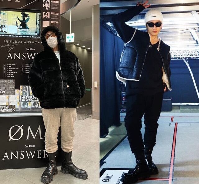 オーバーソールチェルシーアンクルブーツ size 25-26 5 Dude9 登坂広臣