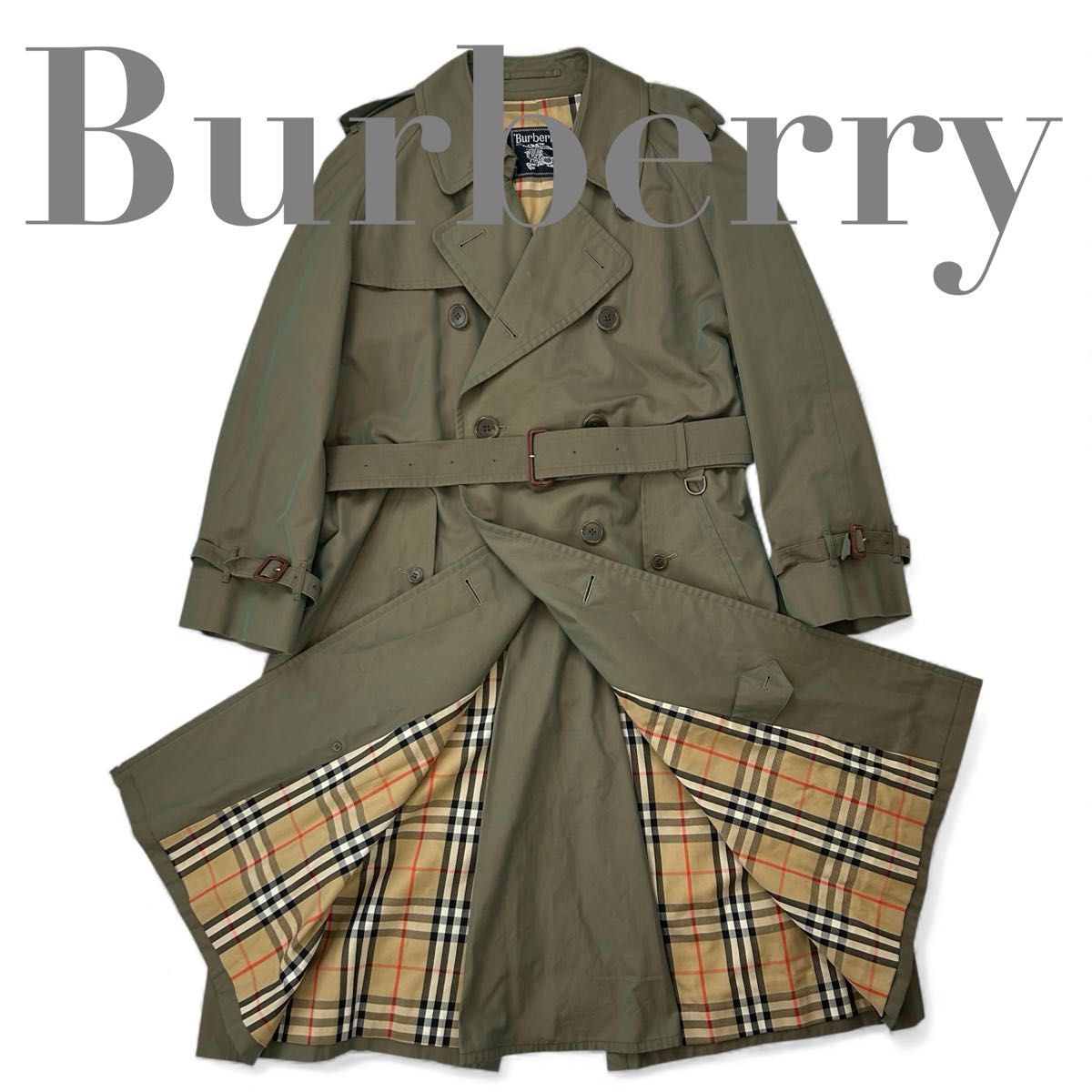 極美品】 希少カラー BURBERRY バーバリー ノバチェック トレンチ