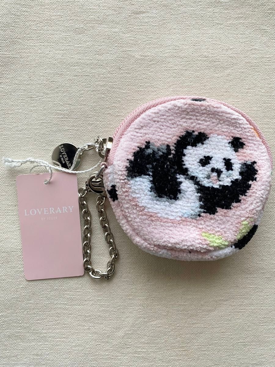 未使用 ラブラリーバイフェイラー コロコロパンダ サークルポーチ