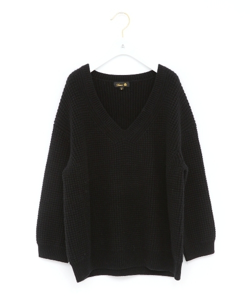 Drawer（ドゥロワー）の「Drawer AU ウールカシミヤ 7G Vネックニット
