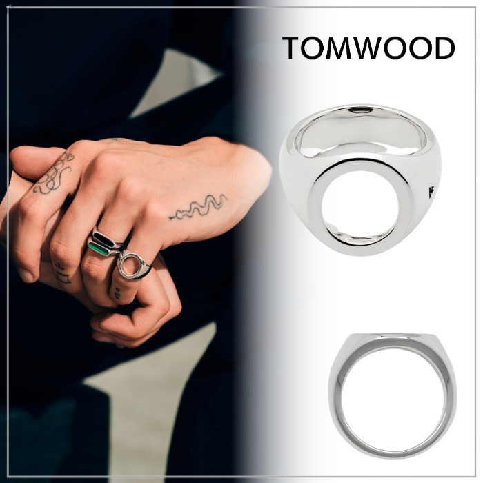 印台】Tom Woodトムウッド オーバルオープンシグネットリング (Tom