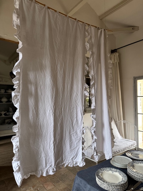 アンティークリネン カーテン | フランスアンティークショップディフェ
