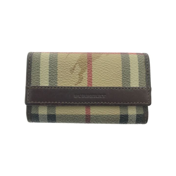 BURBERRY バーバリー 6連 キーケース ノバチェック ベージュ - 中古