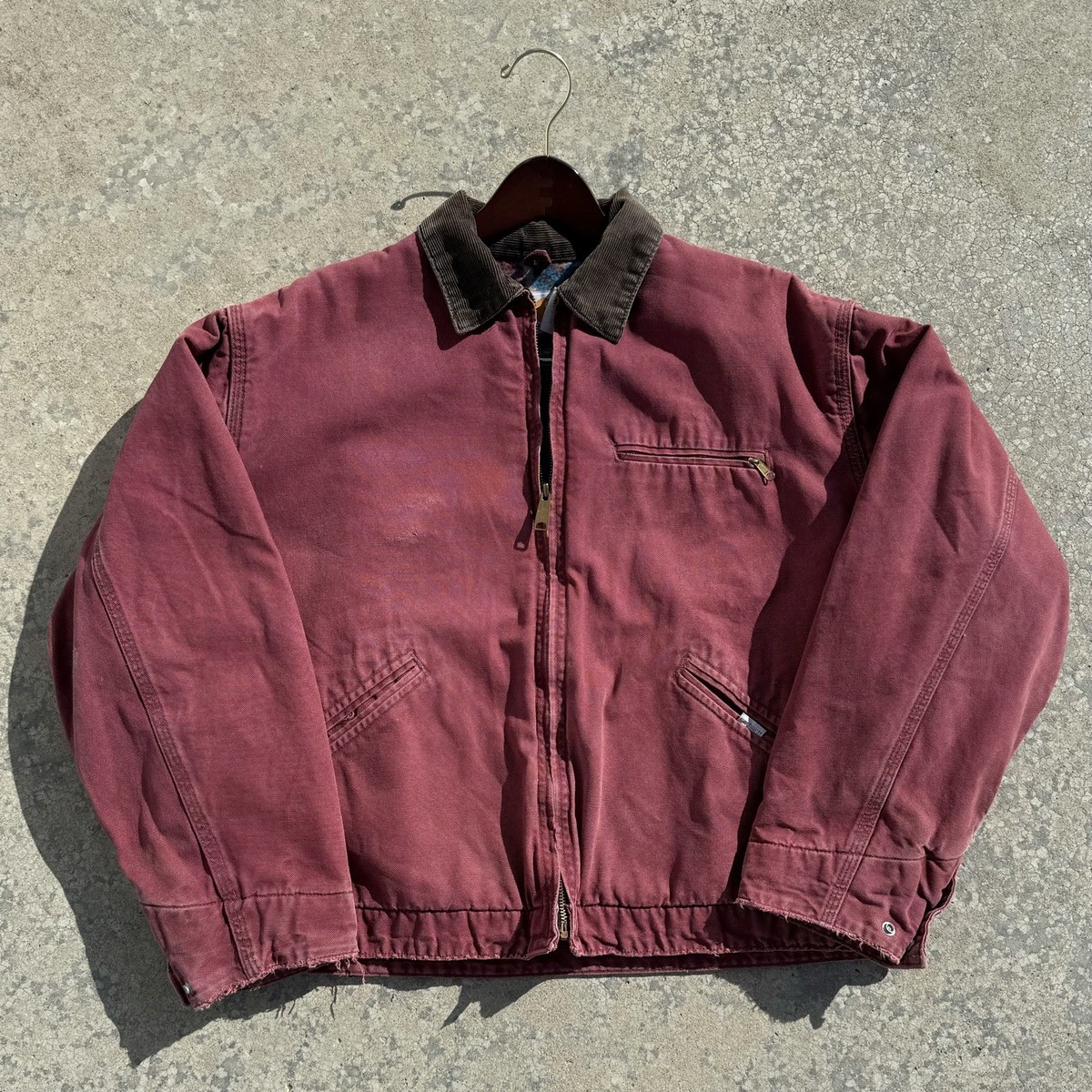 RARE VINTAGE CARHARTT USA Detroit Jacket XL blanket lined Aztec