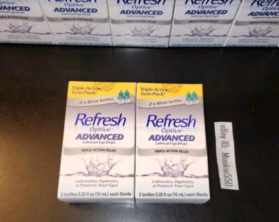 EXP 01/2027+! 2 Box Lot TWIN PACK Refresh OPTIVE ADVANCED (4×10mL