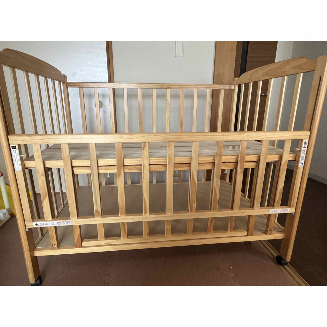 大和屋 - 大和屋 ハイタイプベビーベッド フロールの通販 by まっちゃ