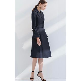 夢展望 - 夢展望☆バックリボンプリンセスティアードコート☆ブラック