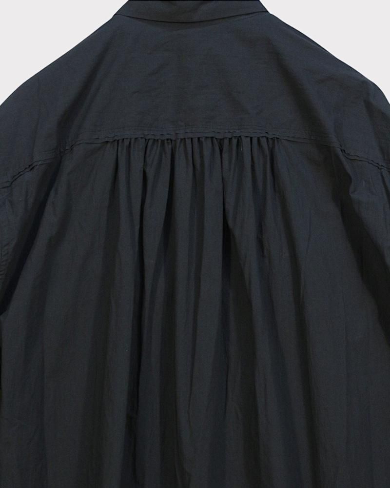 Midorikawa GATHER SHIRT(Black)｜ミドリカワ 正規取扱通販