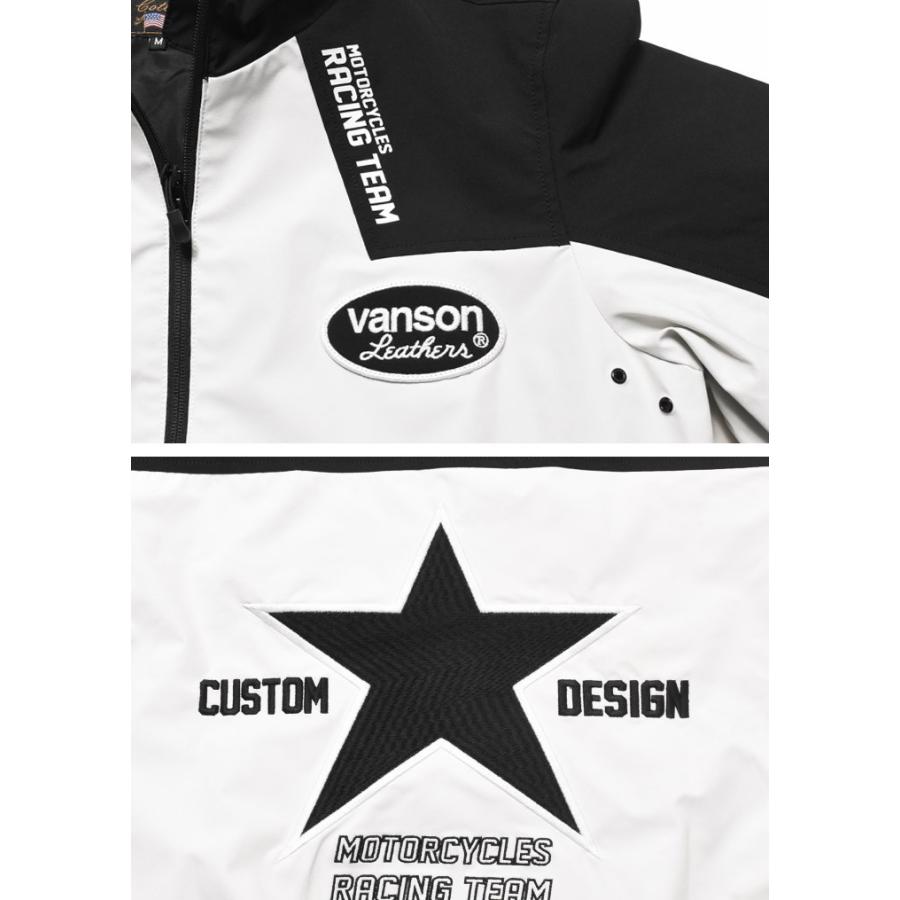 VANSON（バンソン） ジャケット ワンスター 刺繍プリント 高耐水圧・高