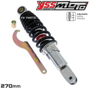 KNツインダンパーリヤサス リアショック黒赤290mmライブディオJ ライブ