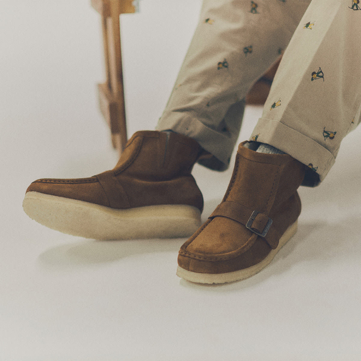 END. x Clarks Originals x Beams Plus Walla Hi Strap (Dark Brown