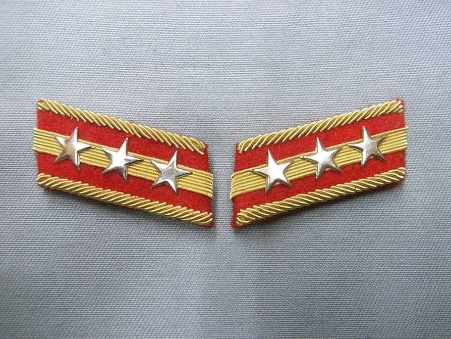 Amazon.co.jp: 日本陸軍襟章レプリカ 98式 「大尉」階級章 : おもちゃ