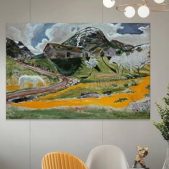 Amazon.co.jp: 春の白い馬 ポスター 1915 年にニコライ・アストルップ