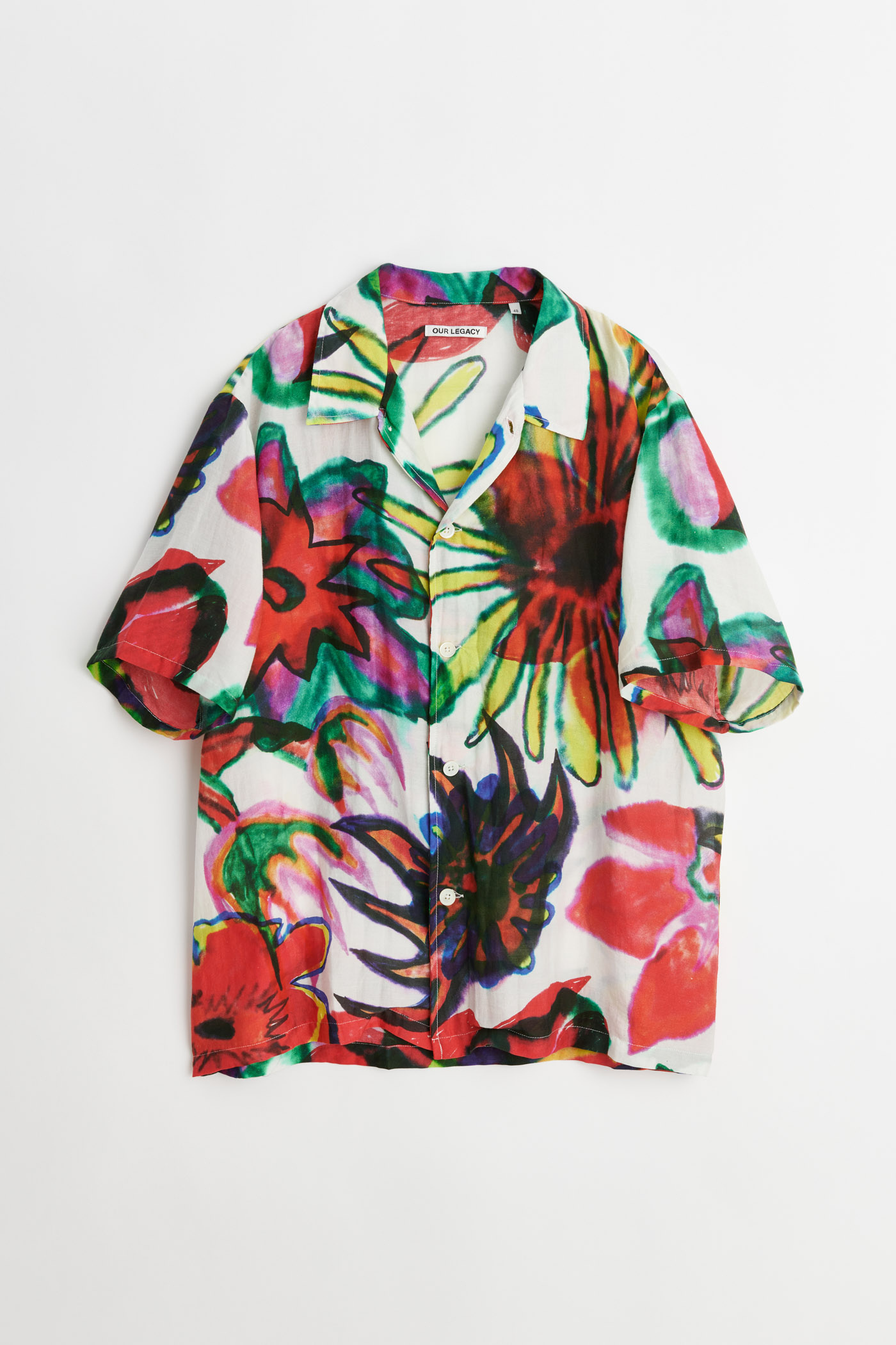 Our Legacy - Box Shirt Shortsleeve Melting Flowers Print