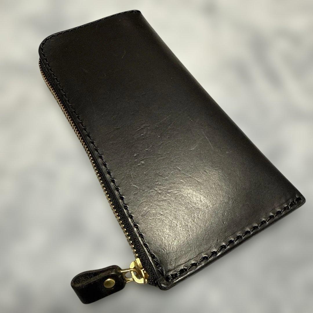 HERZ ALL 本革L字ファスナーブラック オンラインスタッフ：野元愛用「L字ファスナーミニ財布」｜革鞄・革