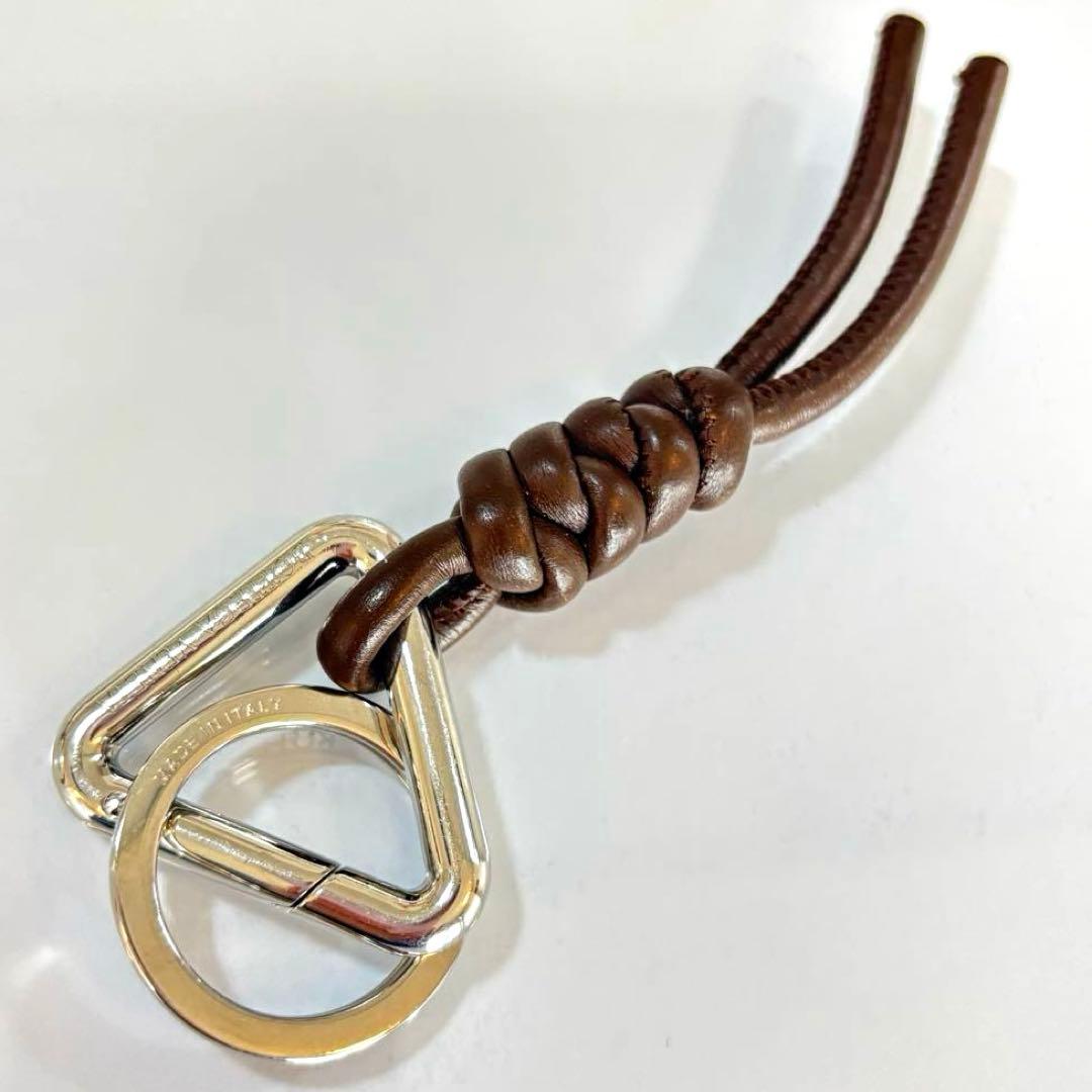 ボッテガヴェネタ　トライアングル　キーリング　キーホルダー　ブラウン 楽天市場】ボッテガヴェネタ BOTTEGA VENETA トライアングル