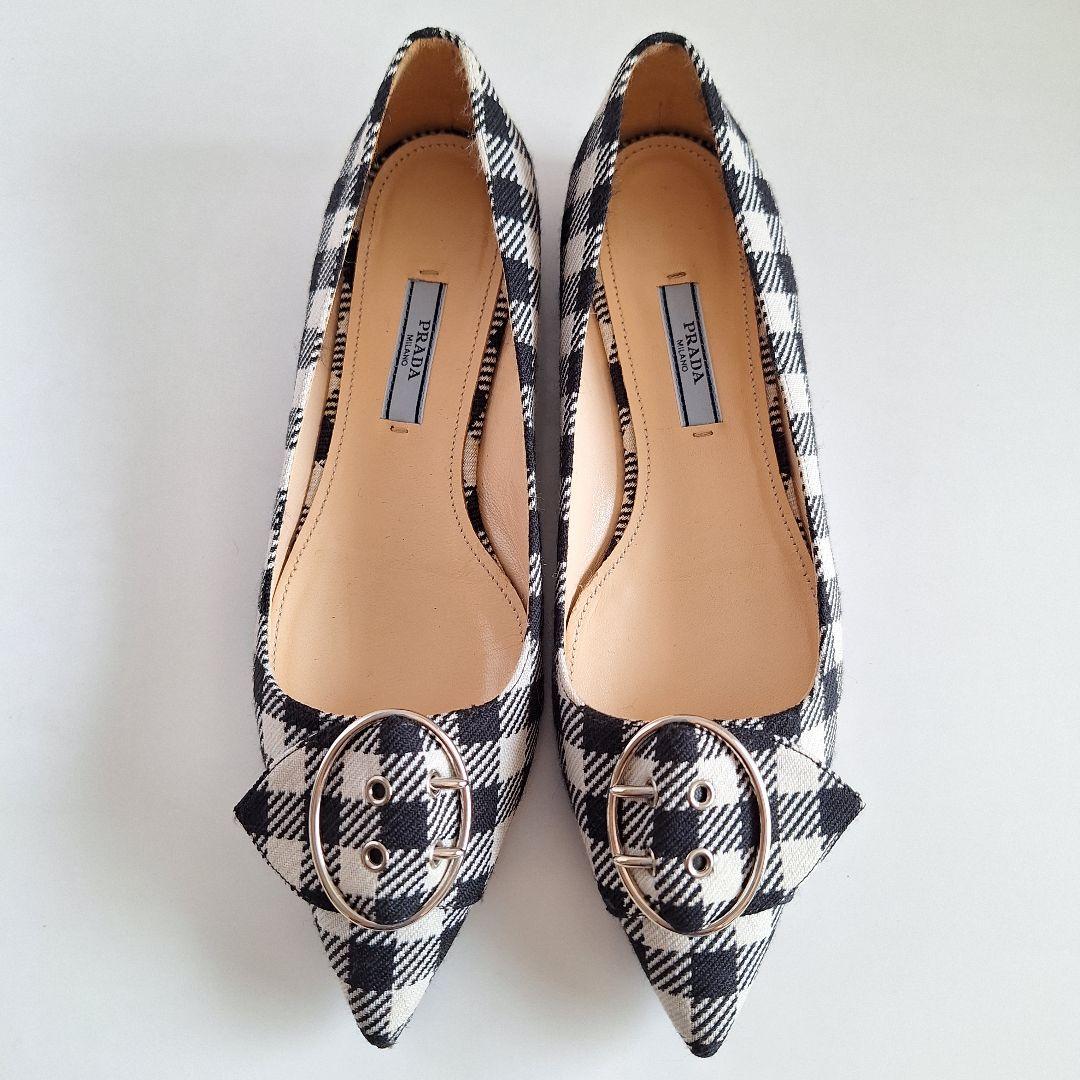 PRADA プラダ フラットシューズ パンプス　 24cm 楽天市場】PRADA プラダ シューズ フラットシューズ 1F567N069