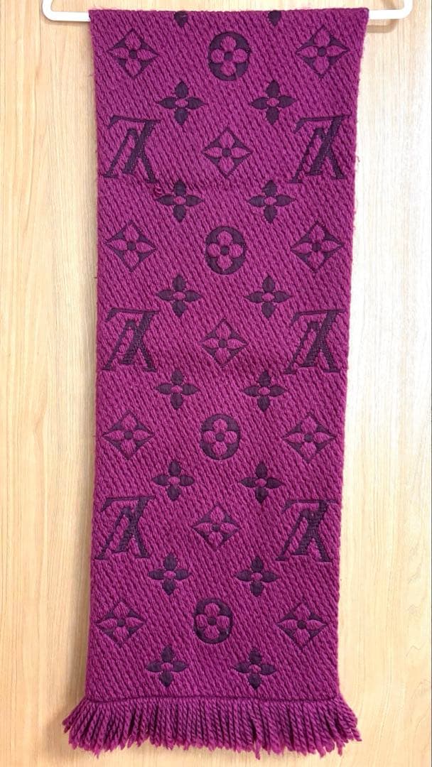 Louis Vuitton エシャルプ ロゴマニア マフラー モノグラム 紫 LOUIS VUITTON（ルイ・ヴィトン） マフラー モノグラム レディース
