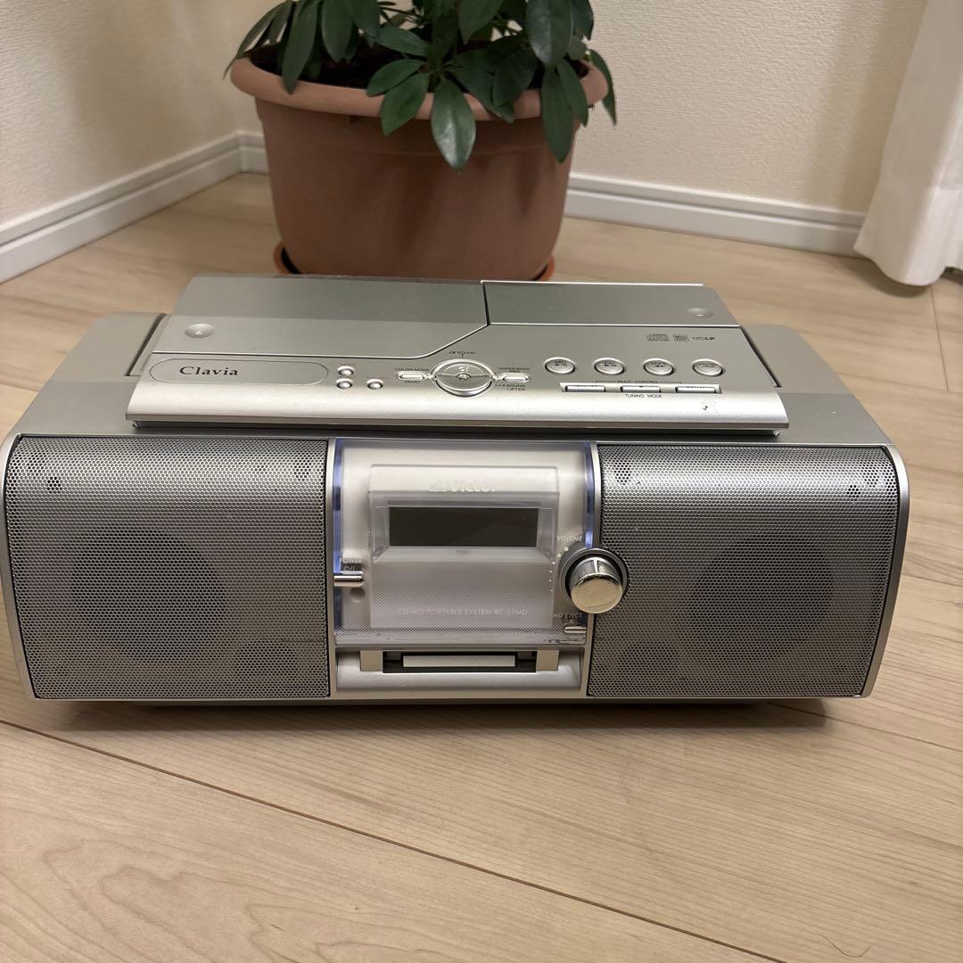 Victor Clavia CD・MD・カセットデッキ 完動品】Victor Clavia CD・MD・カセットデッキ RC-L1MD ラジカセ