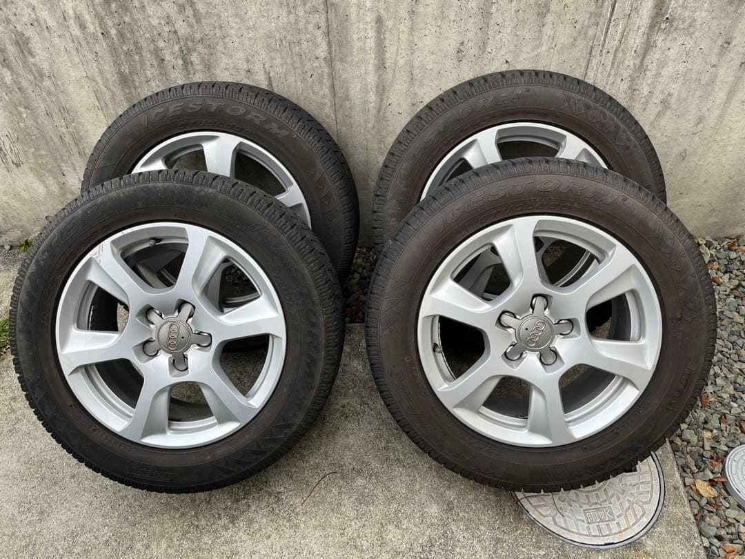 アウディ純正ホイール＆スタッドレスタイヤ4本セット 225/55R16 Audi（アウディ） タイヤホイール4本 225/55R16 16×7.0J ET42 112 5H