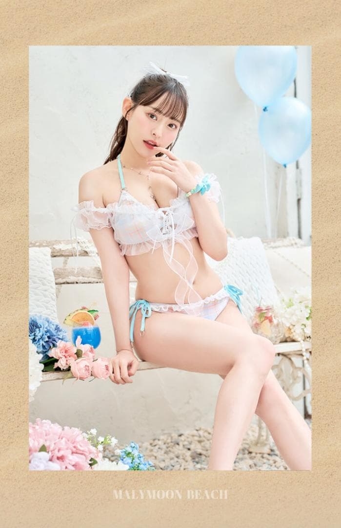 Malymoon マリームーン シルキーシャボンチェックビキニ 高崎かなみ