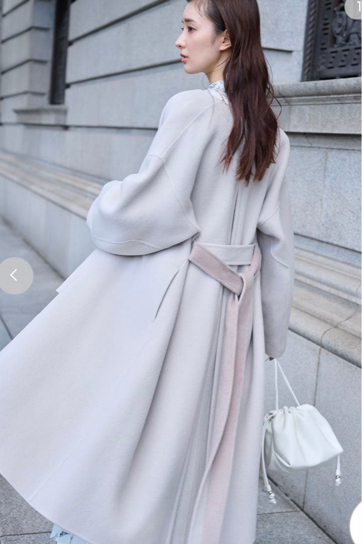 FRAY I.D ウールコート カシミヤ混BALLIリバーコートPNK - メルカリ