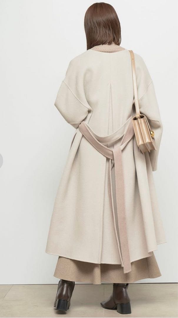 FRAY I.D ウールコート カシミヤ混BALLIリバーコートPNK - メルカリ